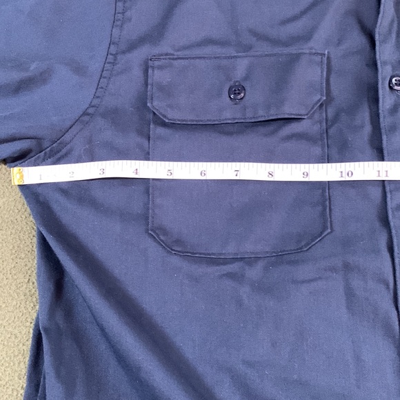 Men’s Carhartt navy, long sleeve shirt. Size L. Chest approx 24 inches - Picture 8 of 13